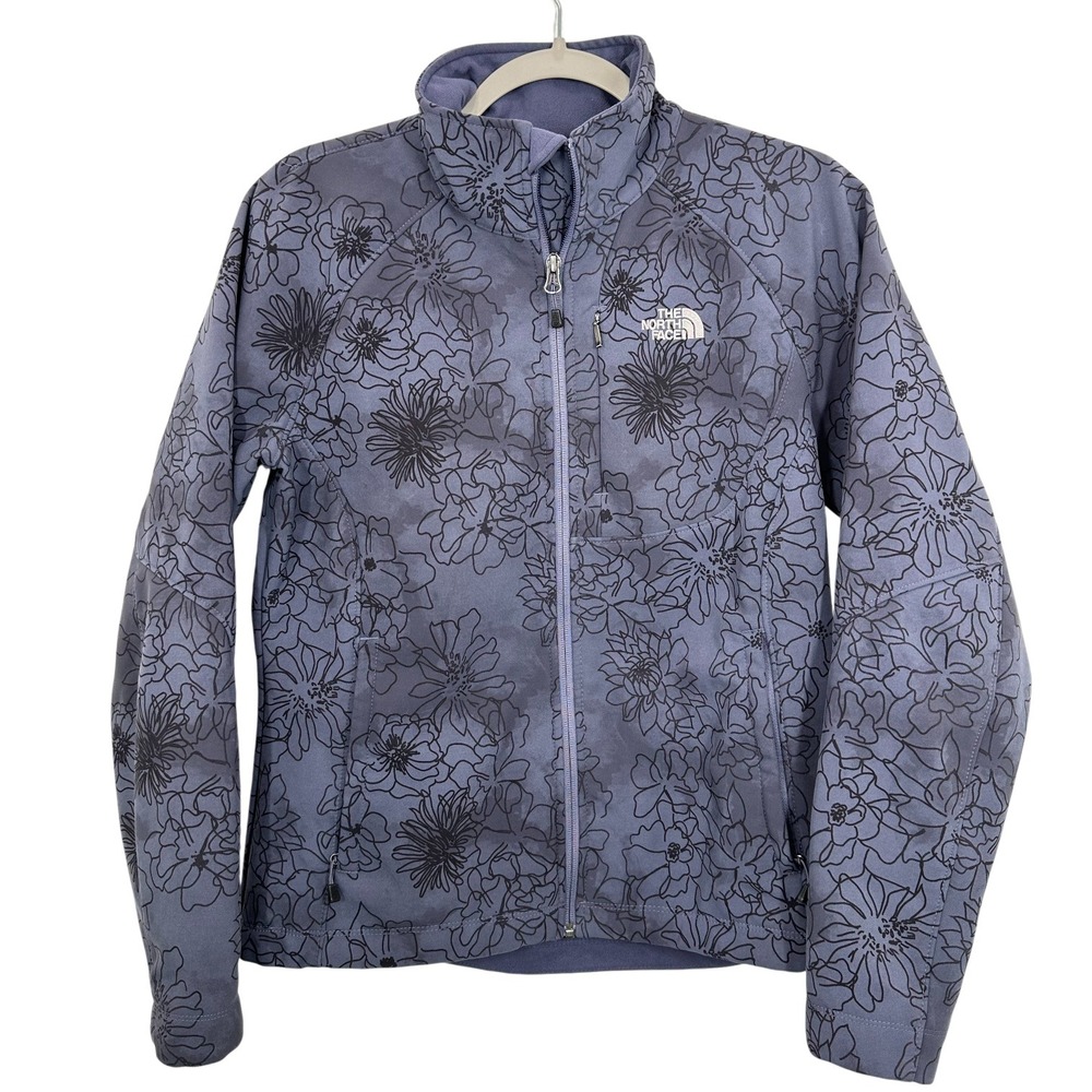 The North Face Women's Navy Floral Soft Shell Jacket